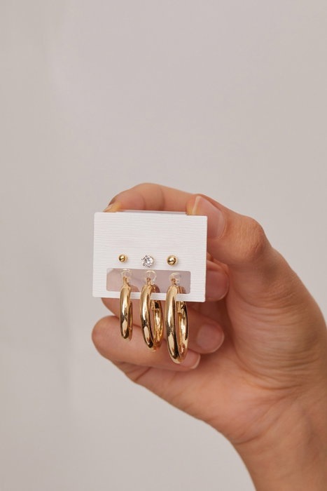 Heliophilia Silver Pendientes de Metal Dorados con Recubrimiento de Laca Heliophilia Silver Pendientes de Metal Dorados con Recubrimiento de Laca